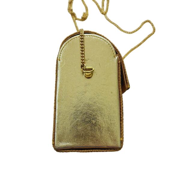 Vintage Whiting & Davis Mesh Evening Shoulder Bag Gold - Picture 8 of 14